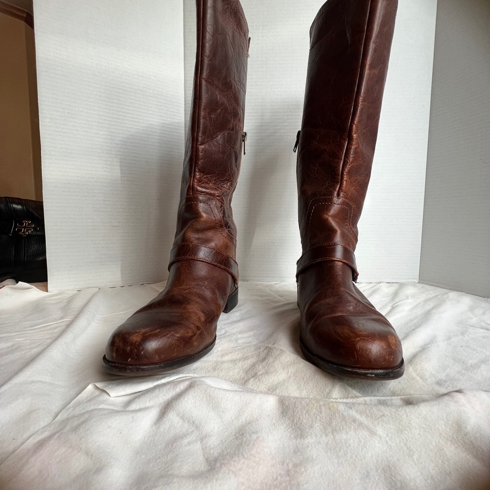 Brown Leather Riding Boots